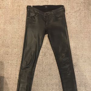 Citizens of Humanity Low Rise Skinny Coated Jeans
